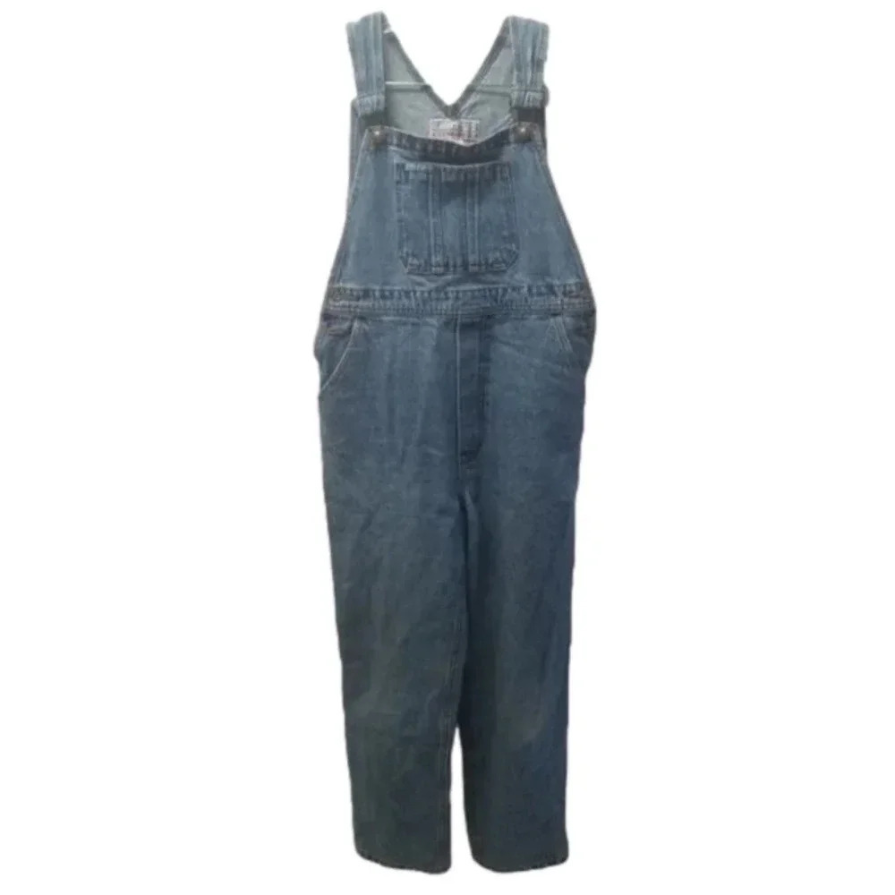 Vintage Stone Canyon Denim Cotton Overalls